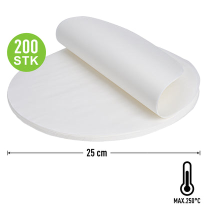 Pre-cut baking paper sheets (8 inch)