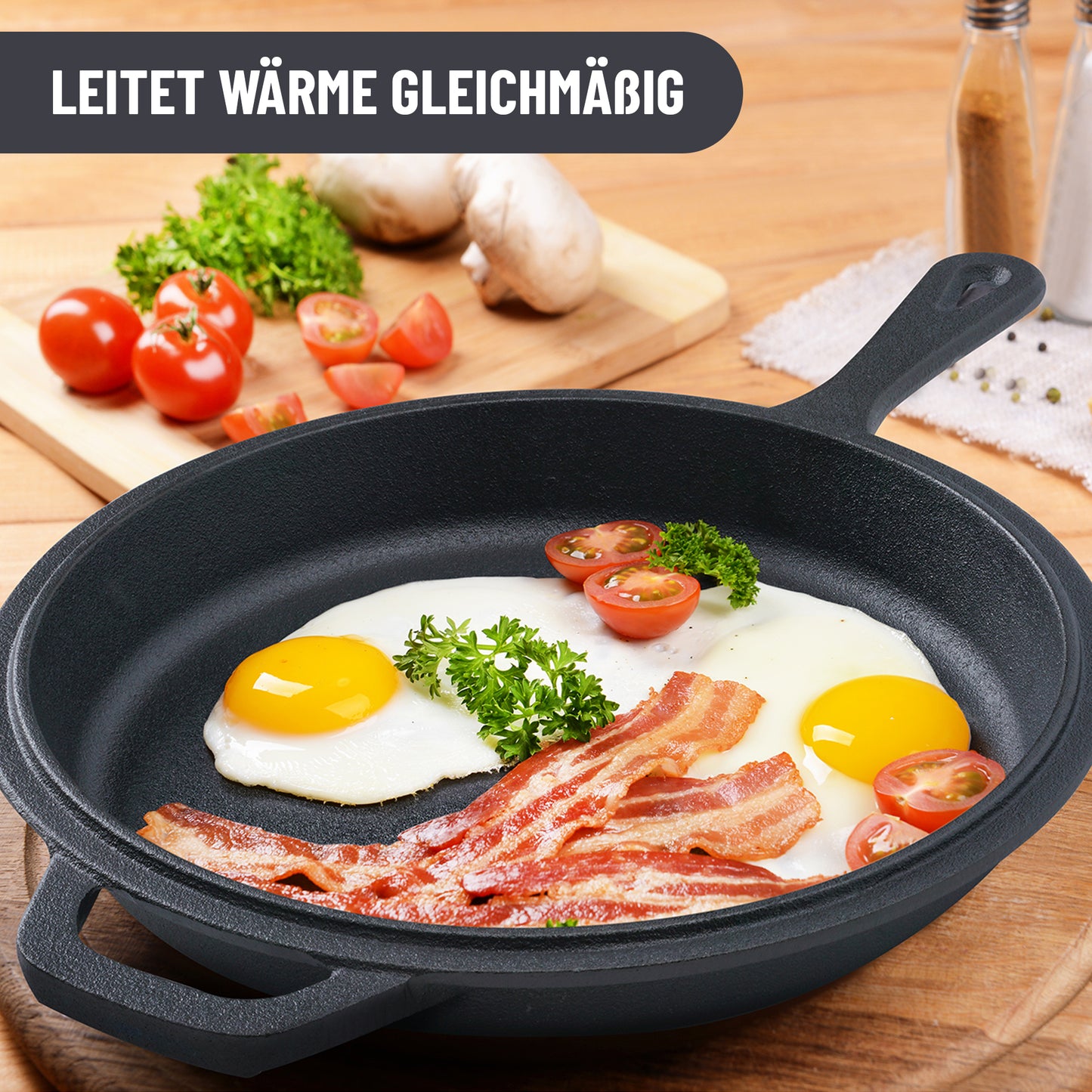 Cast Iron Skillet (10 inch) & Pot | Preseasoned Cast Iron  Combo Cooker + Handle Holder